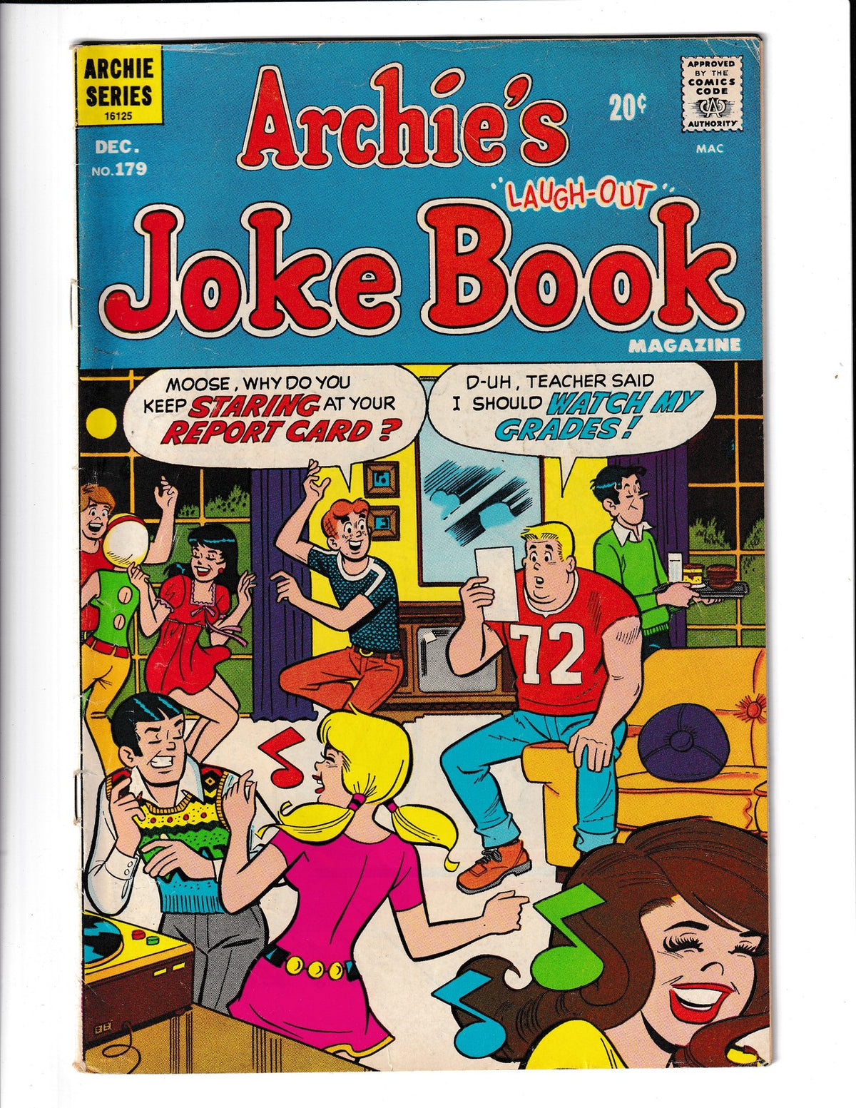 Archie's Joke Book #179 (1972) Archie Comics