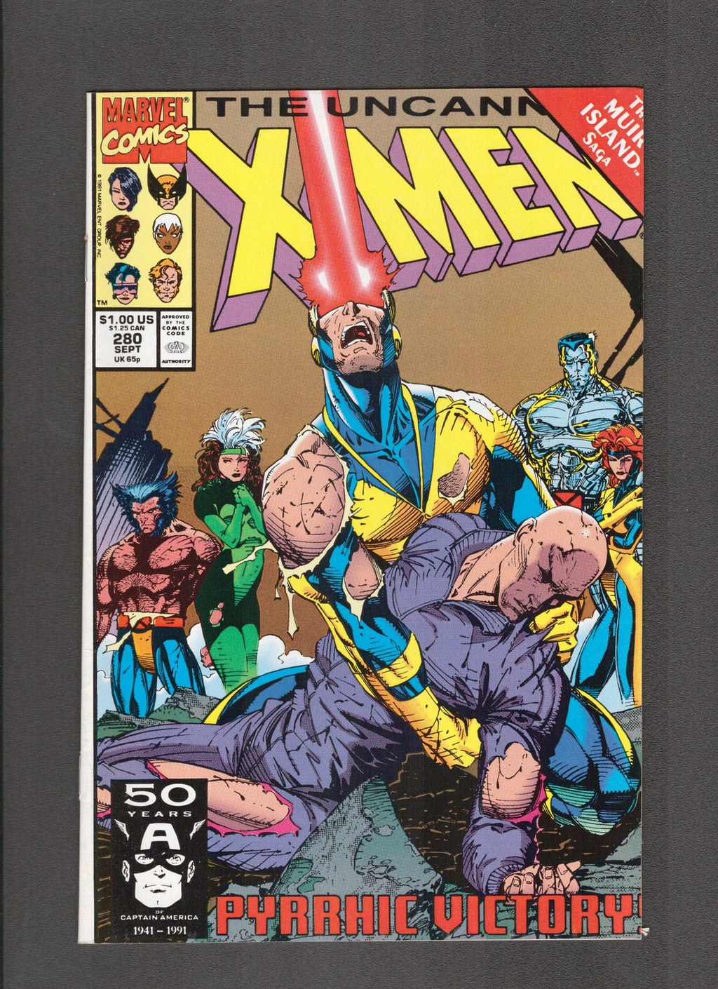 Uncanny X-Men #280 (1991) Jim Lee, Joe Kubert Marvel Comics