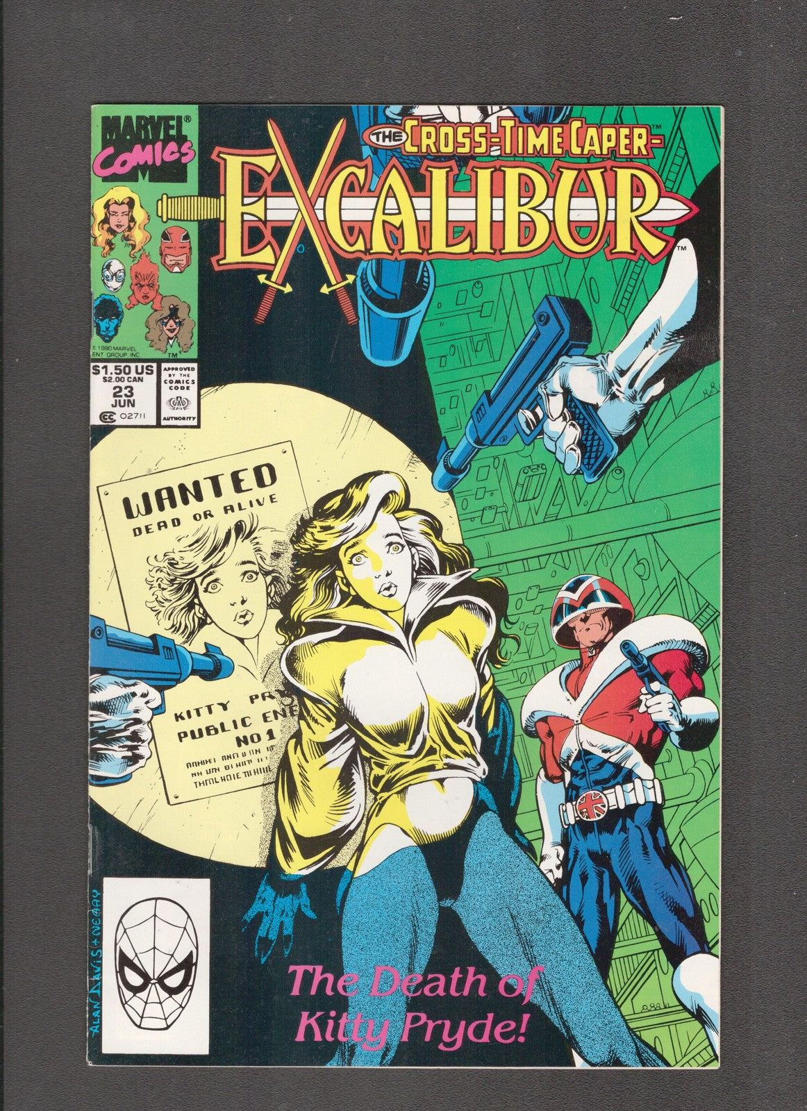 Excalibur #23 (1990) Alan Davis, Chris Claremont Marvel Comics