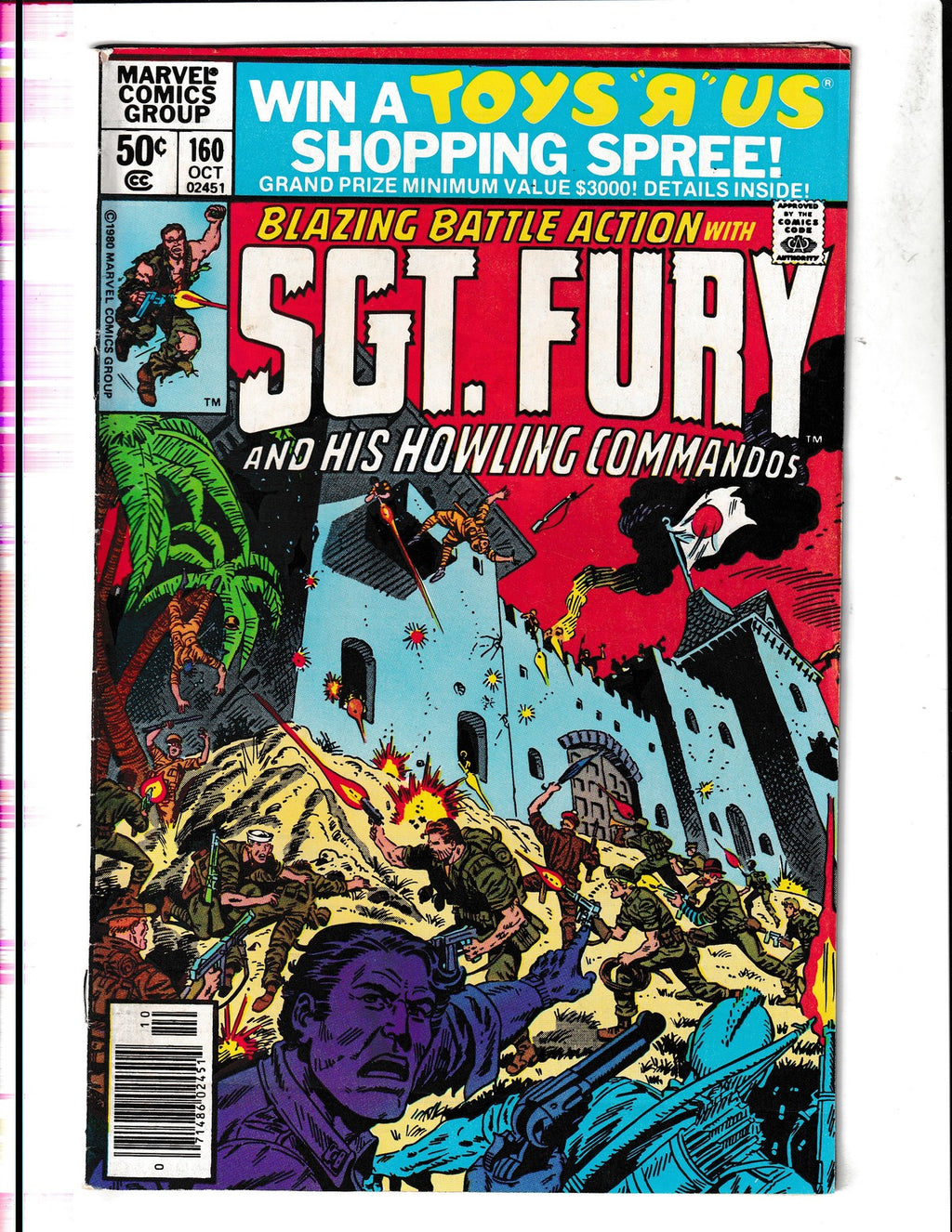 Sgt. Fury and His Howling Commandos #160 (1980) Action Marvel Comics