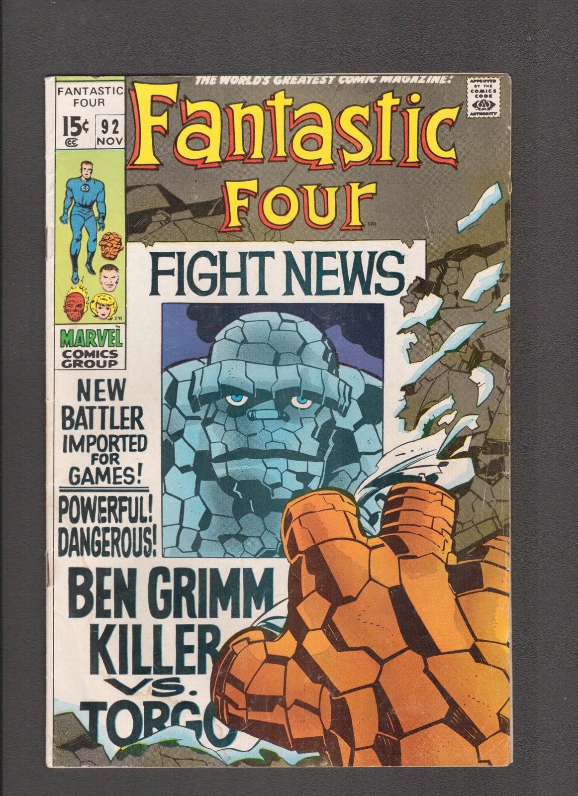 Fantastic Four #92 (1969) Stan Lee, Joe Sinnott, Jack Kirby Marvel Comics