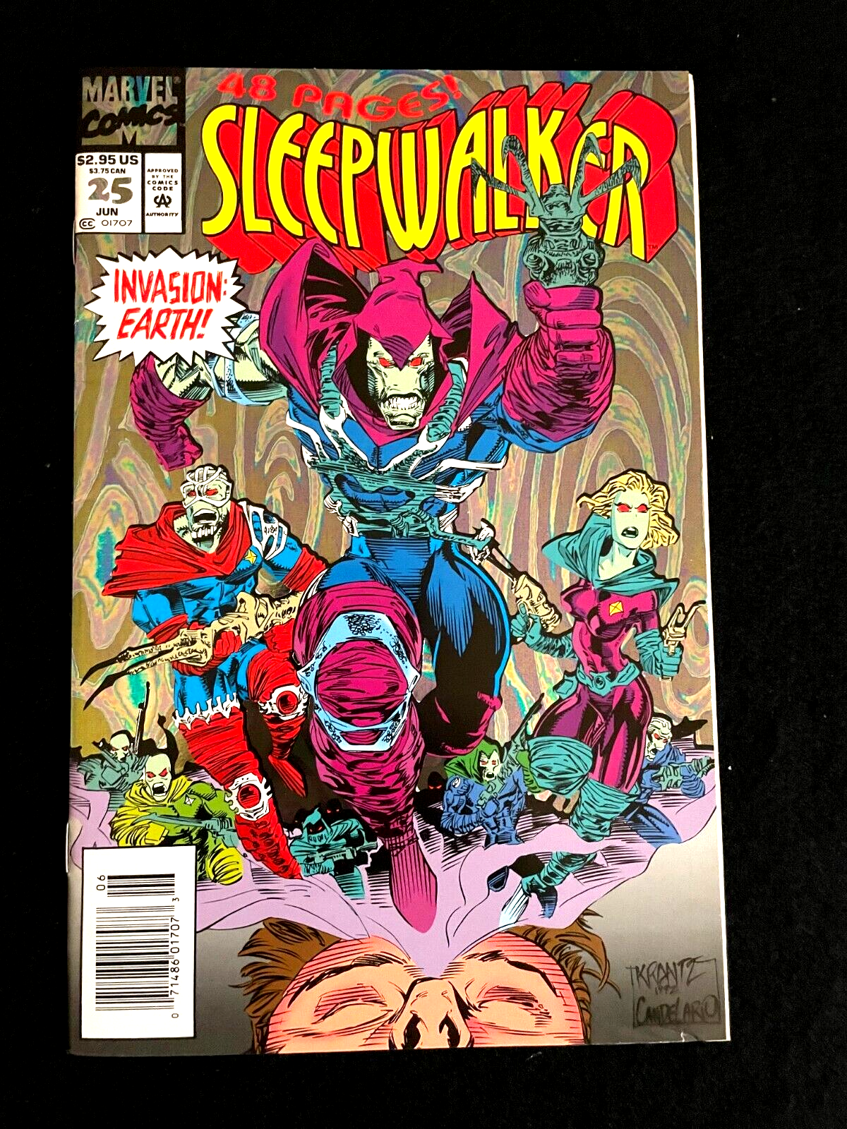 Sleepwalker #25 1993  - 48 Pages - Foil Cover