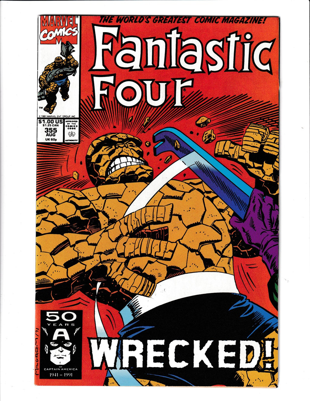 Fantastic Four #355 (1991) Marvel Comics SKU:3590