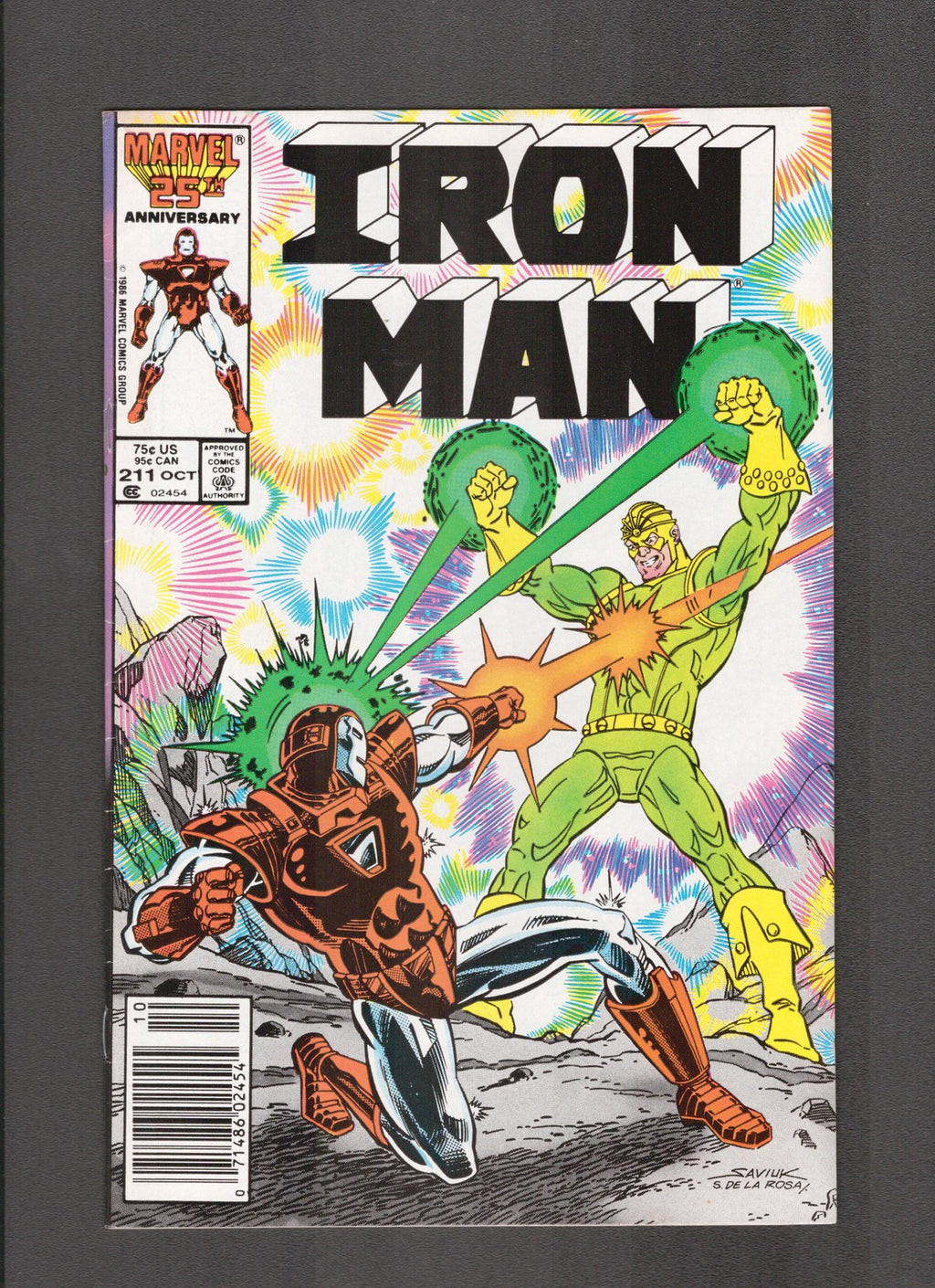 Iron Man #211 (1986) Alex Saviuk Marvel Comics
