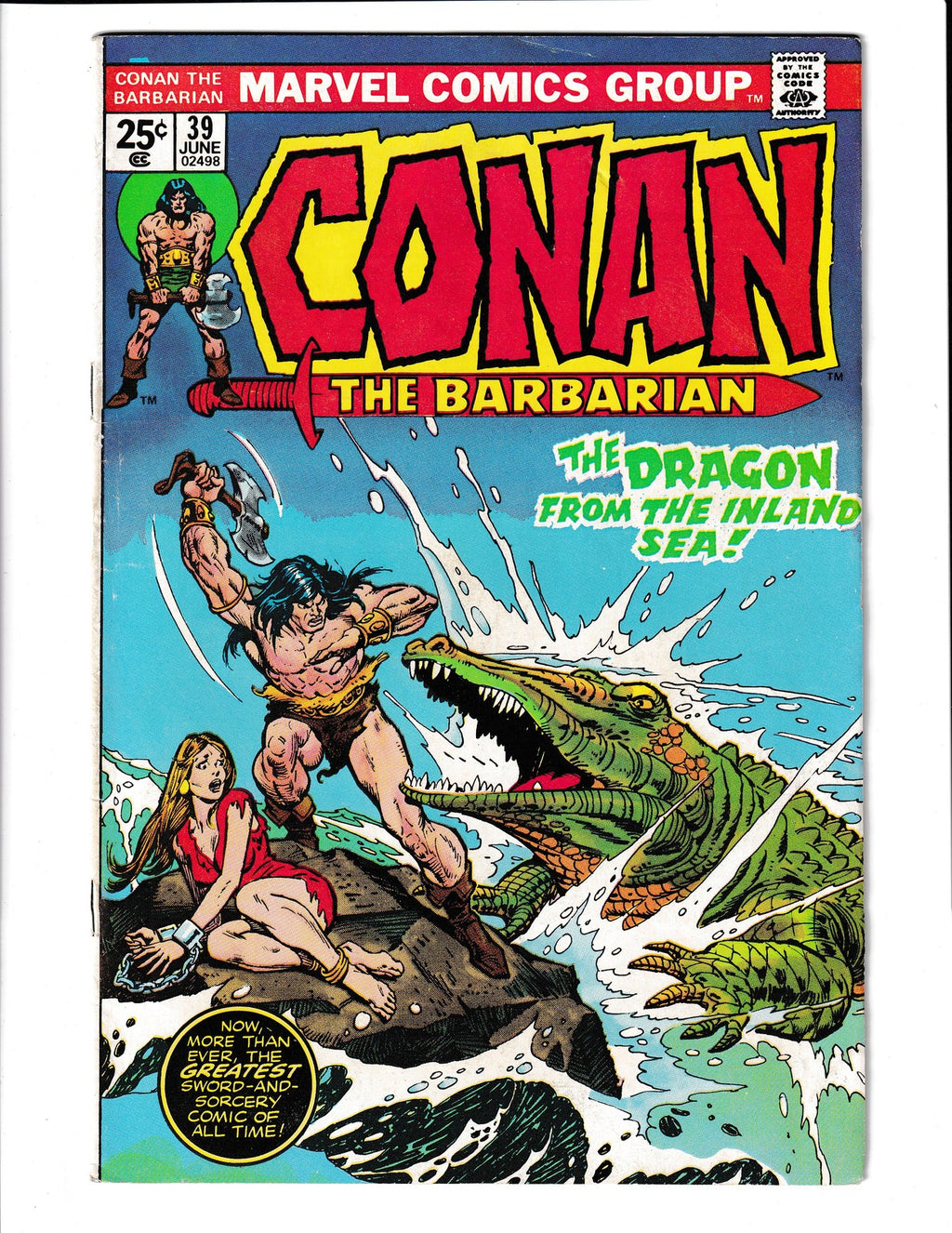 Conan the Barbarian #39 (1974) Marvel Value Stamp Ser A #72 Lizard Marvel Comics