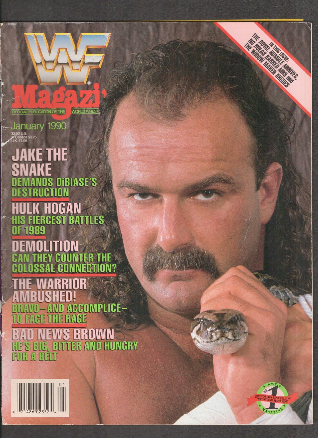 WWF Magazine #January (1990) Jake the Snake  Comics