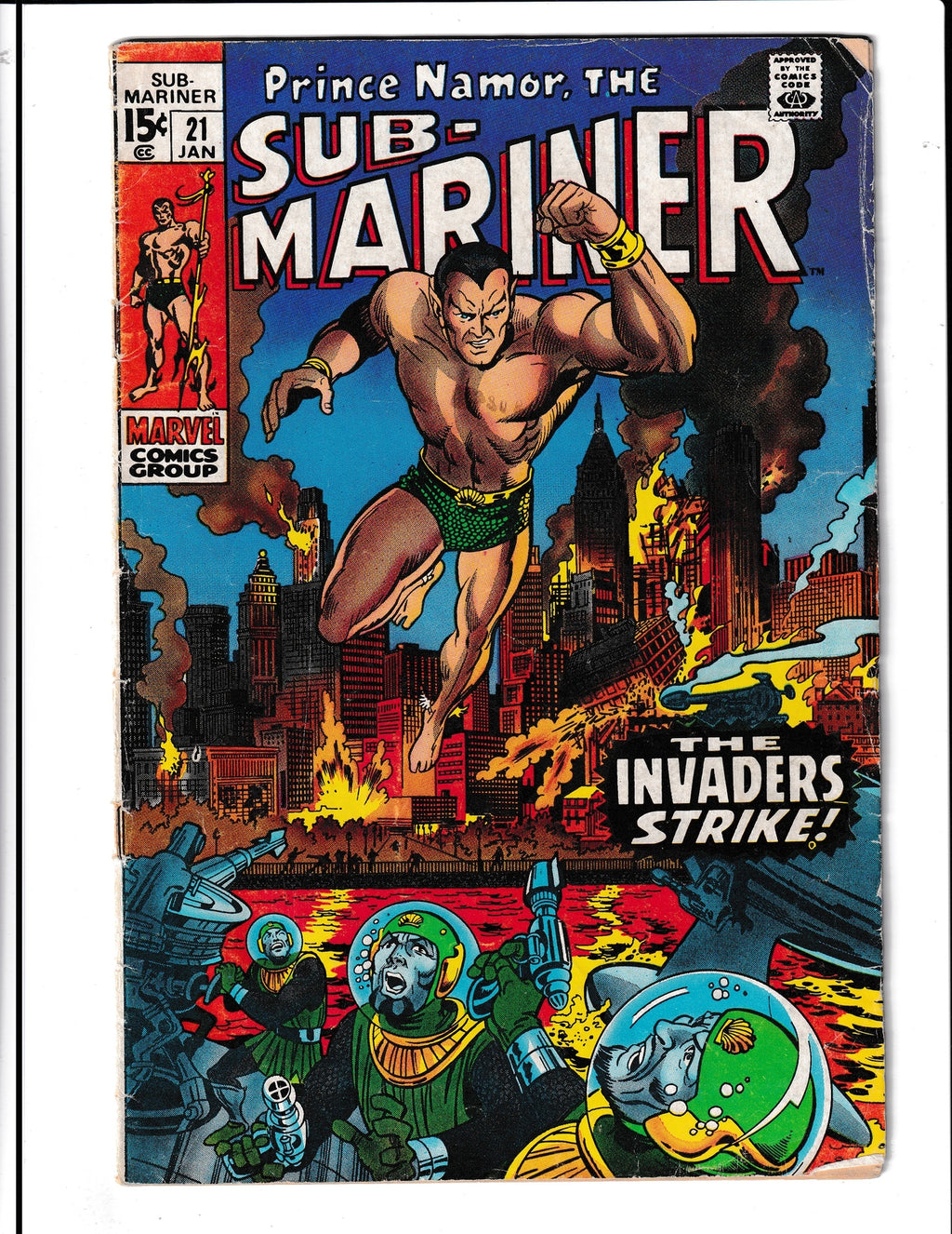 Sub-Mariner #21 (1970) Namor Marvel Comics