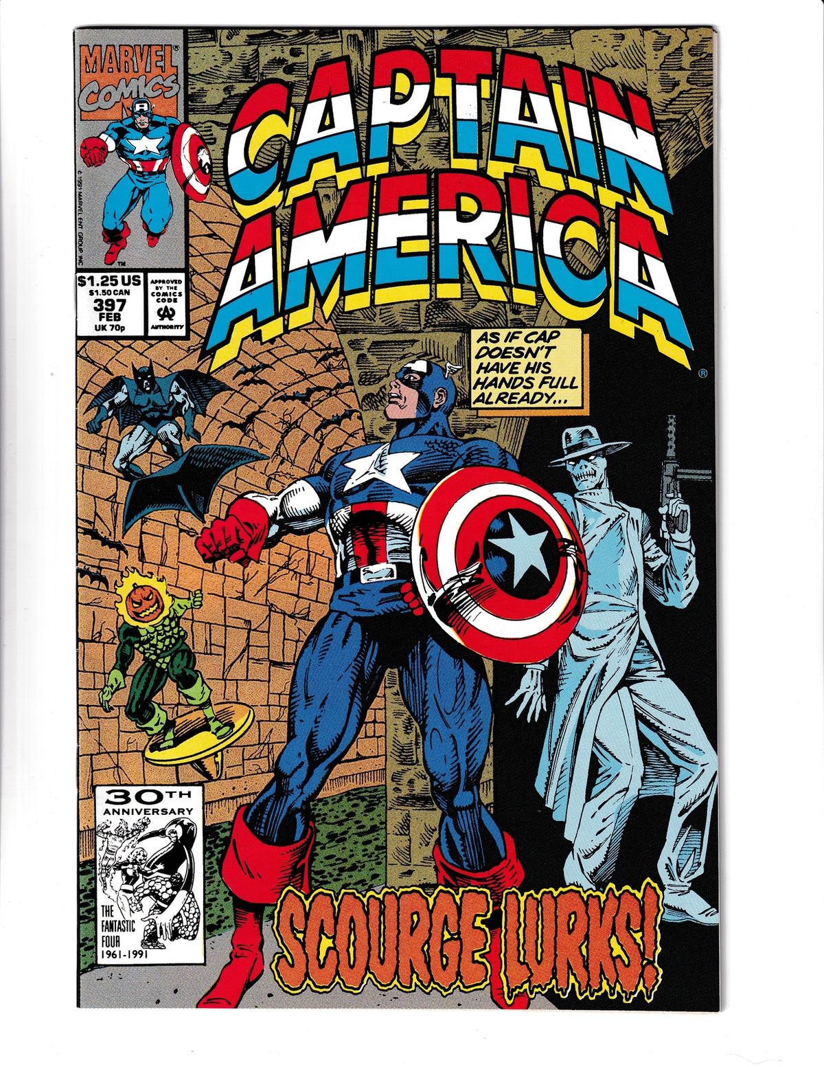 Captain America #397 (1992) HIGHER GRADE Marvel Comics