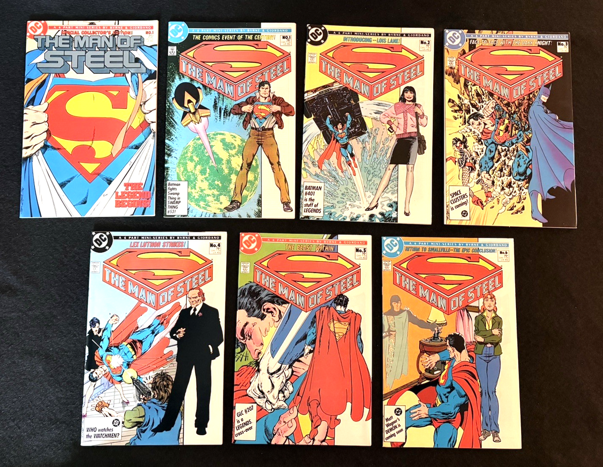 Man of Steel #1-6 includes #1B Variant Full Set - John Byrne (1986) DC Comics