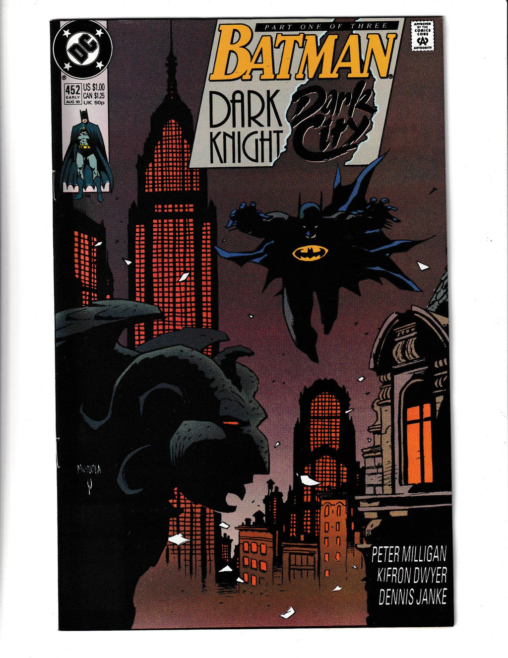 Batman #452 (1990) Dark Knight Dark City Part 1 of 3 DC Comics