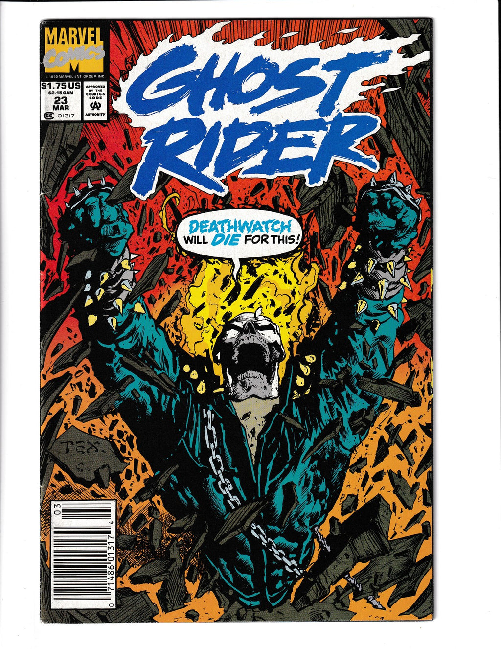 Ghost Rider #23 (1992) Marvel Comics