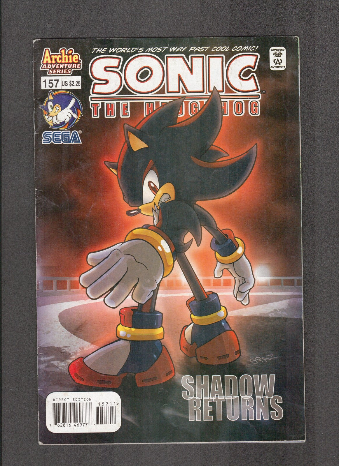 Sonic the Hedgehog #157 (2006) Shadow Cover Archie Comics
