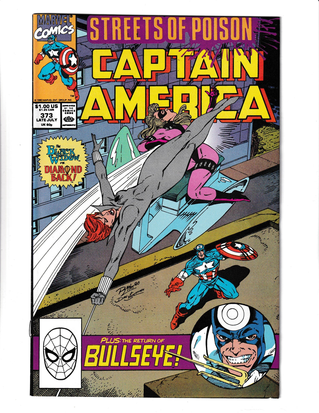 Captain America #373 (1990) Marvel Comics SKU:466