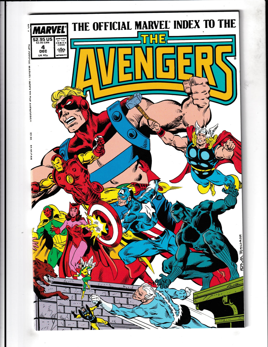 Official Marvel Index to the Avengers #4 (1987) Marvel Comics