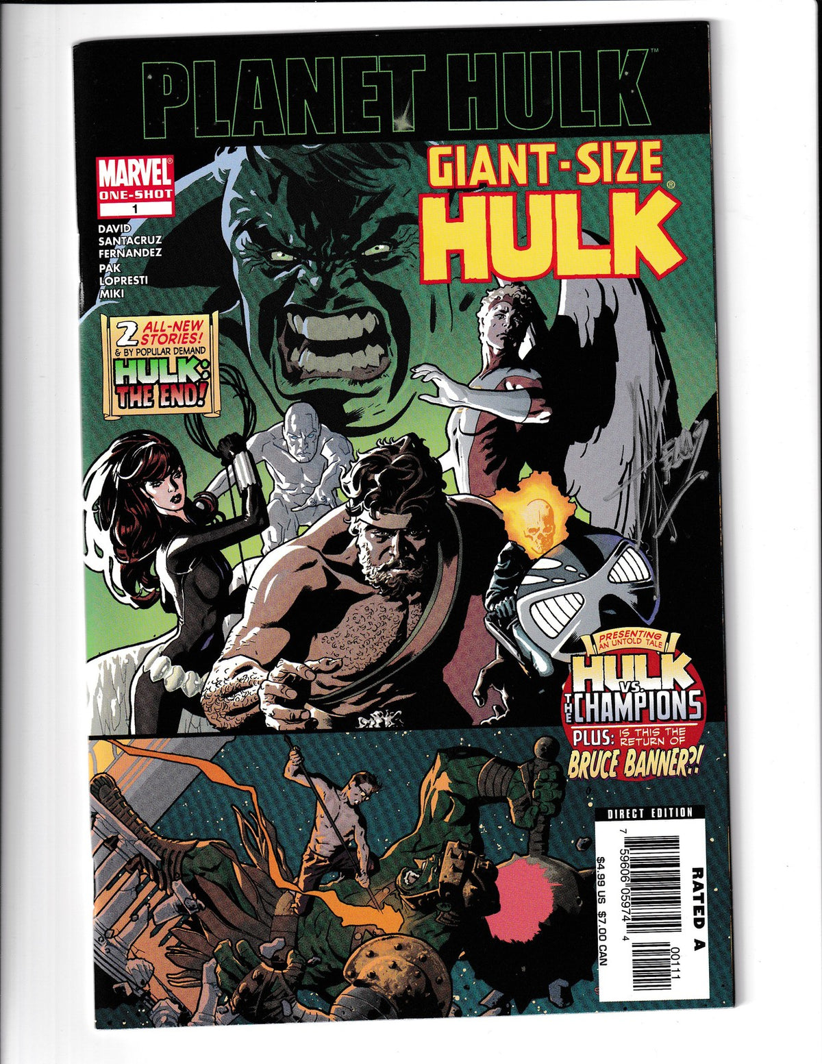 Giant-Size Hulk #1 (2006) Signed by Dave Keown Planet Hulk Tie-In Marvel Comics