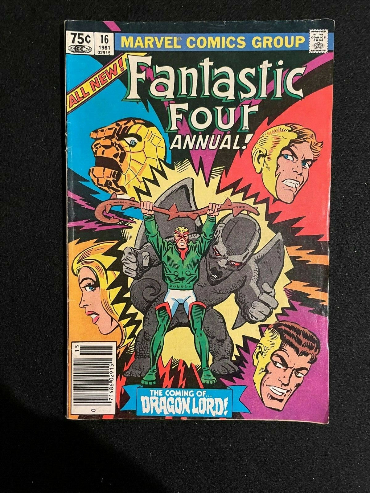 Fantastic Four Annual #16 "The Coming of...Dragon Lord!" Oct '81 Marvel Comics