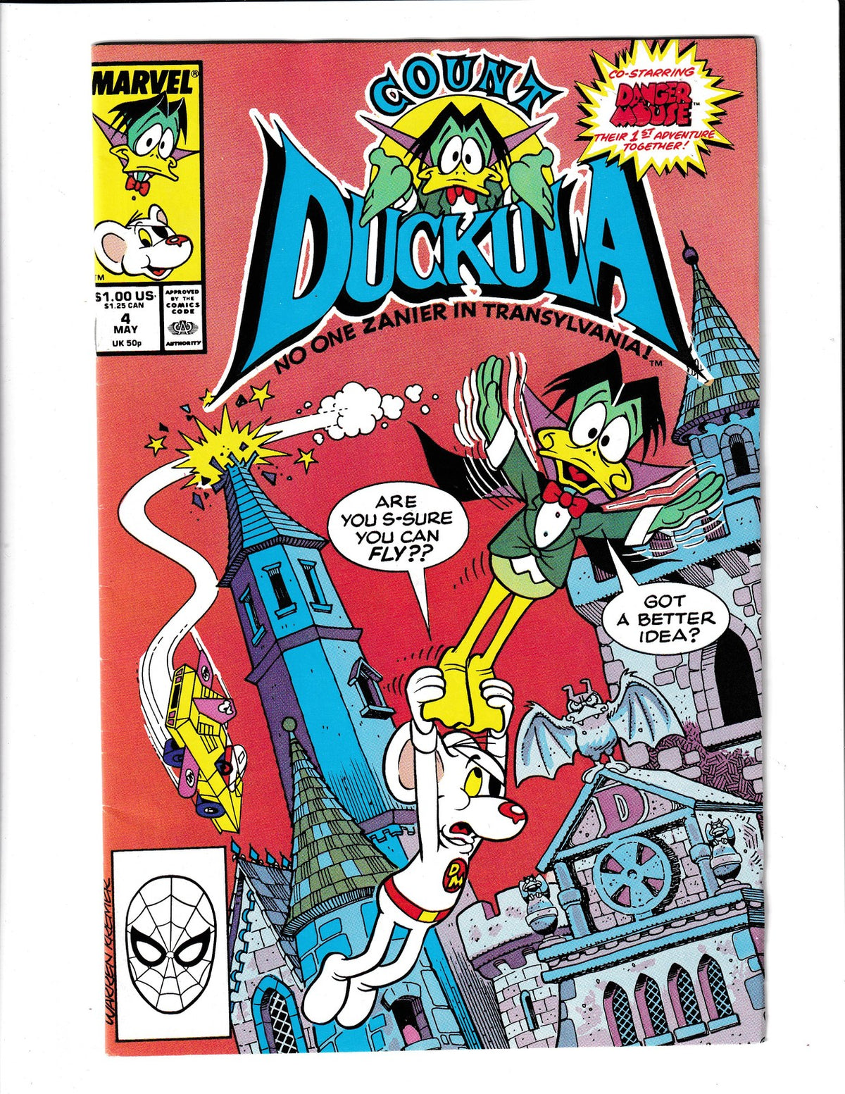 Count Duckula #4 (1989) Marvel Comics SKU:3452