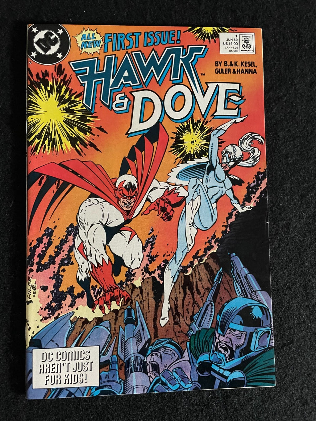 Hawk & Dove #1 1989 - 1st appearance of Gauntlet and Barter