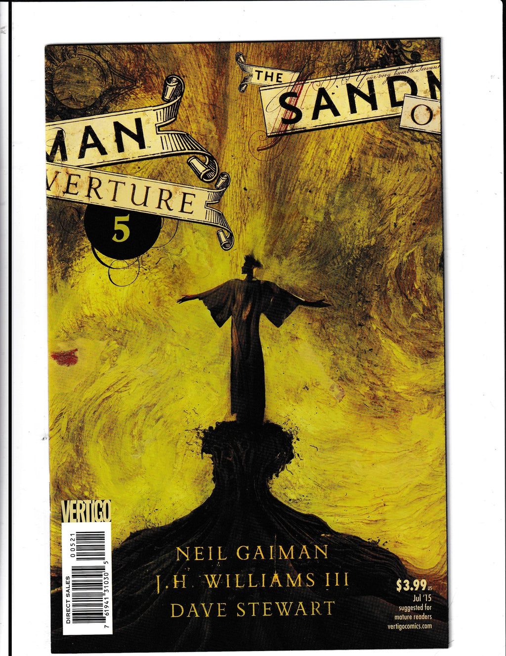 Sandman Overture #5 (2015) Dave McKean Cover DC Comics