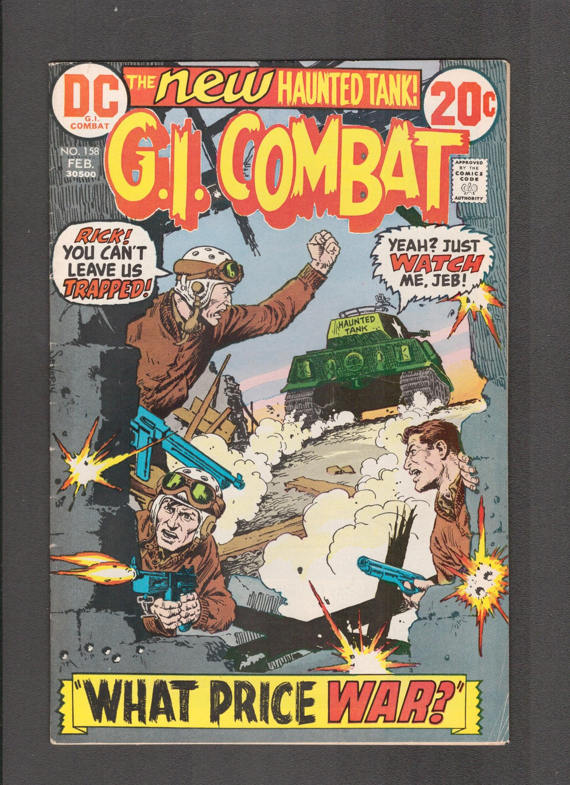 G.I. Combat #158 (1973) Sam Glanzman - Haunted Tank DC Comics