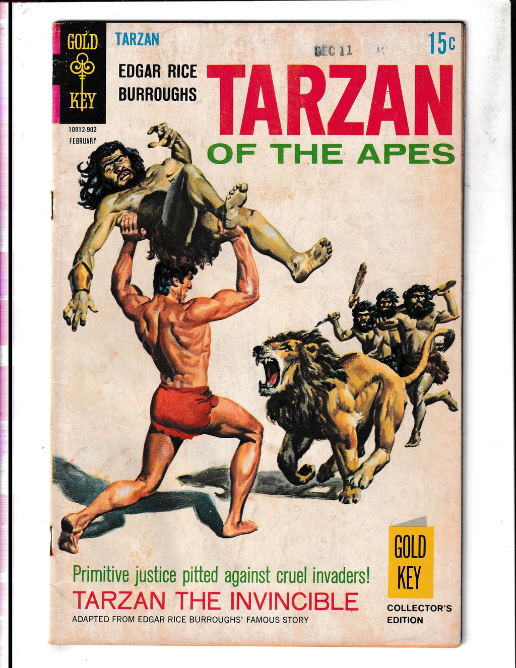 Tarzan of the Apes #182 (1969) The Invincible Gold Key Comics