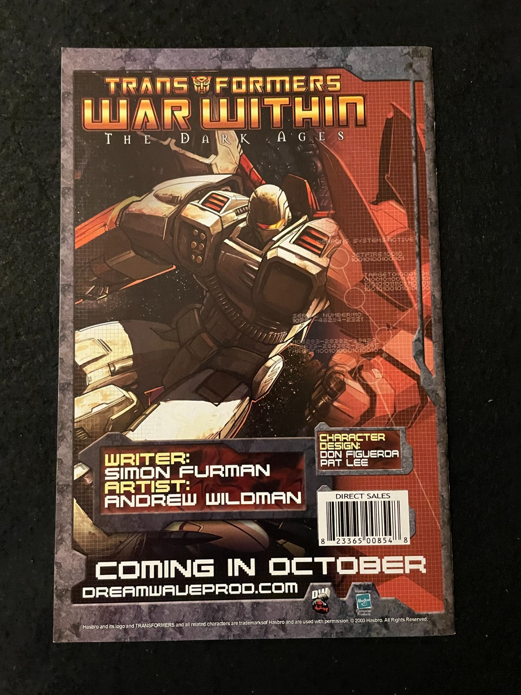 Transformers: Generation One - Complete Set of 6  #1-6 (2003) Dreamwave