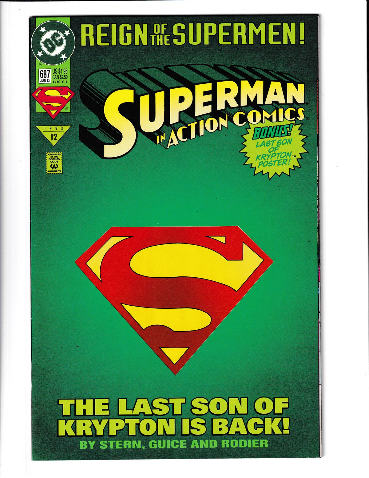Action Comics #687 (1993) DC Comics SKU:3424