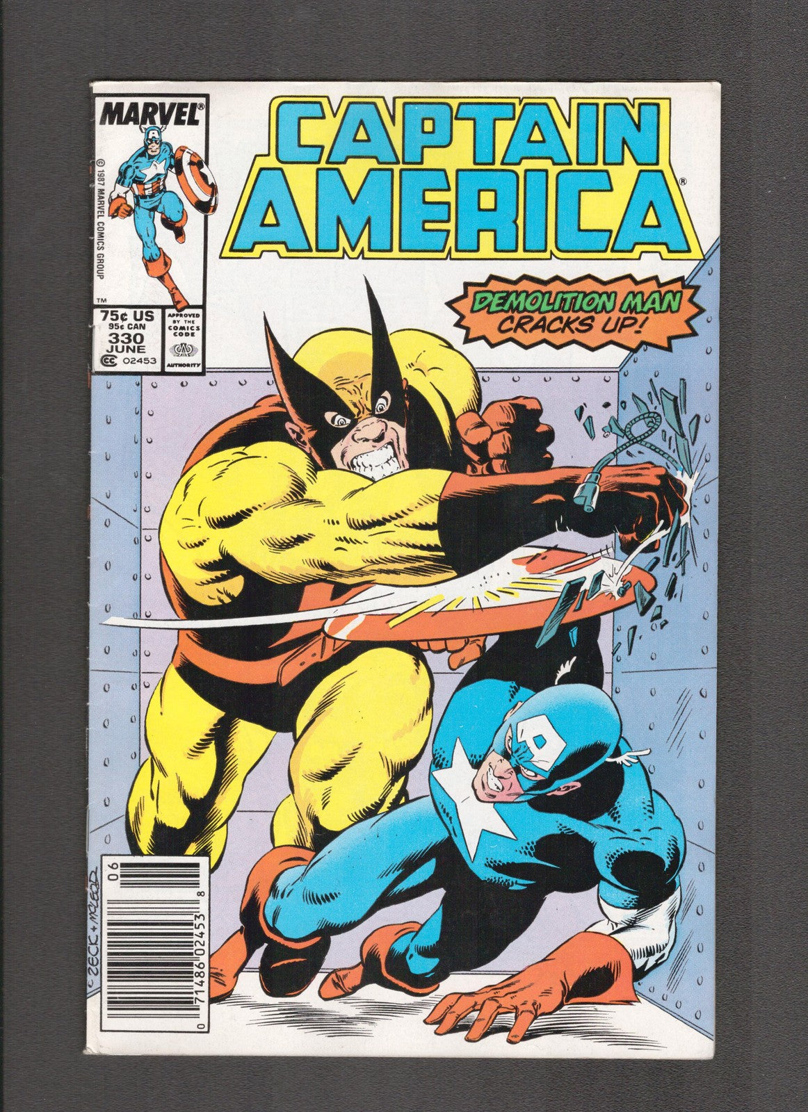 Captain America #330 (1987) Mike Zeck Marvel Comics