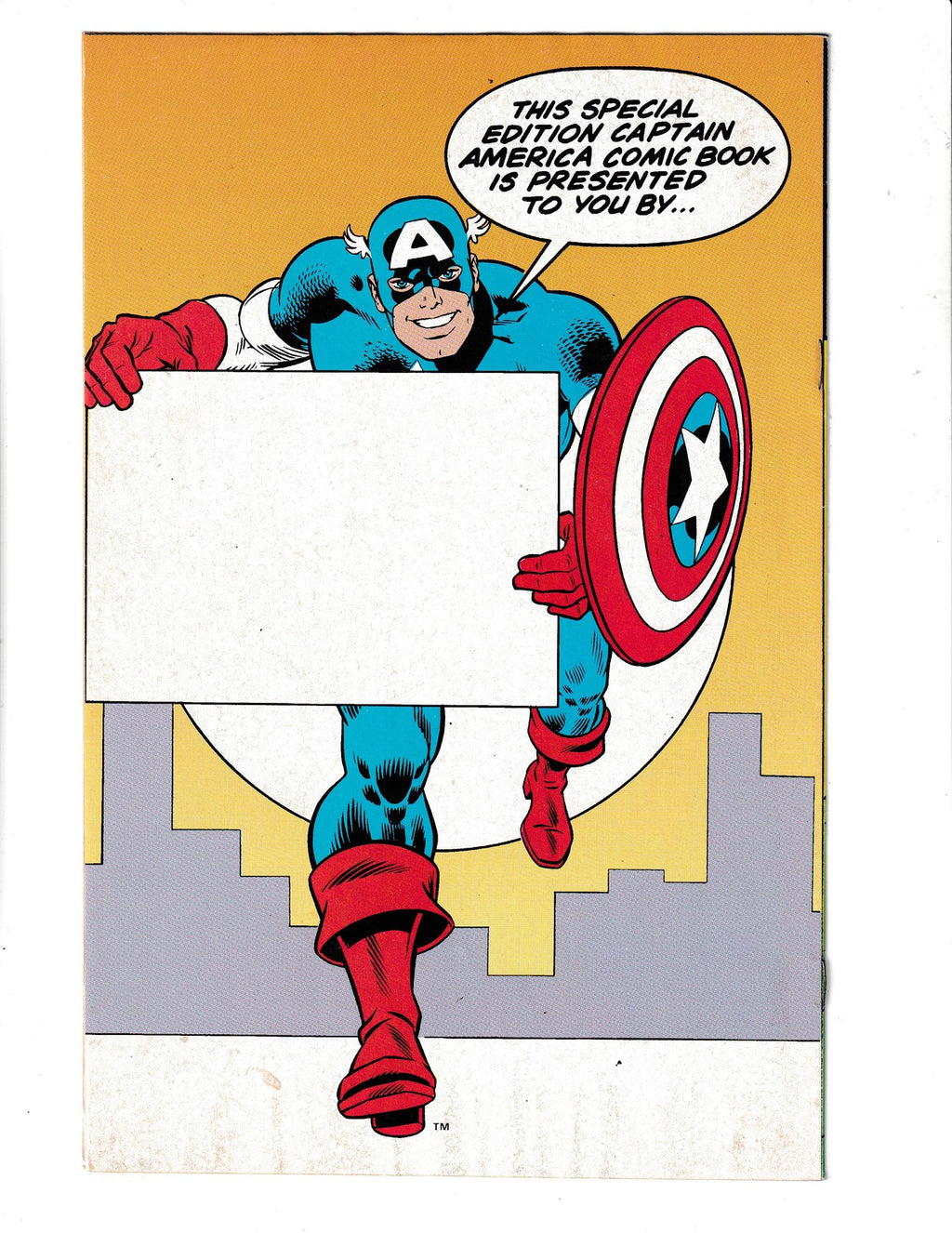 Captain America: War Against Drugs #1-FBI Cover (1989) Marvel Comics