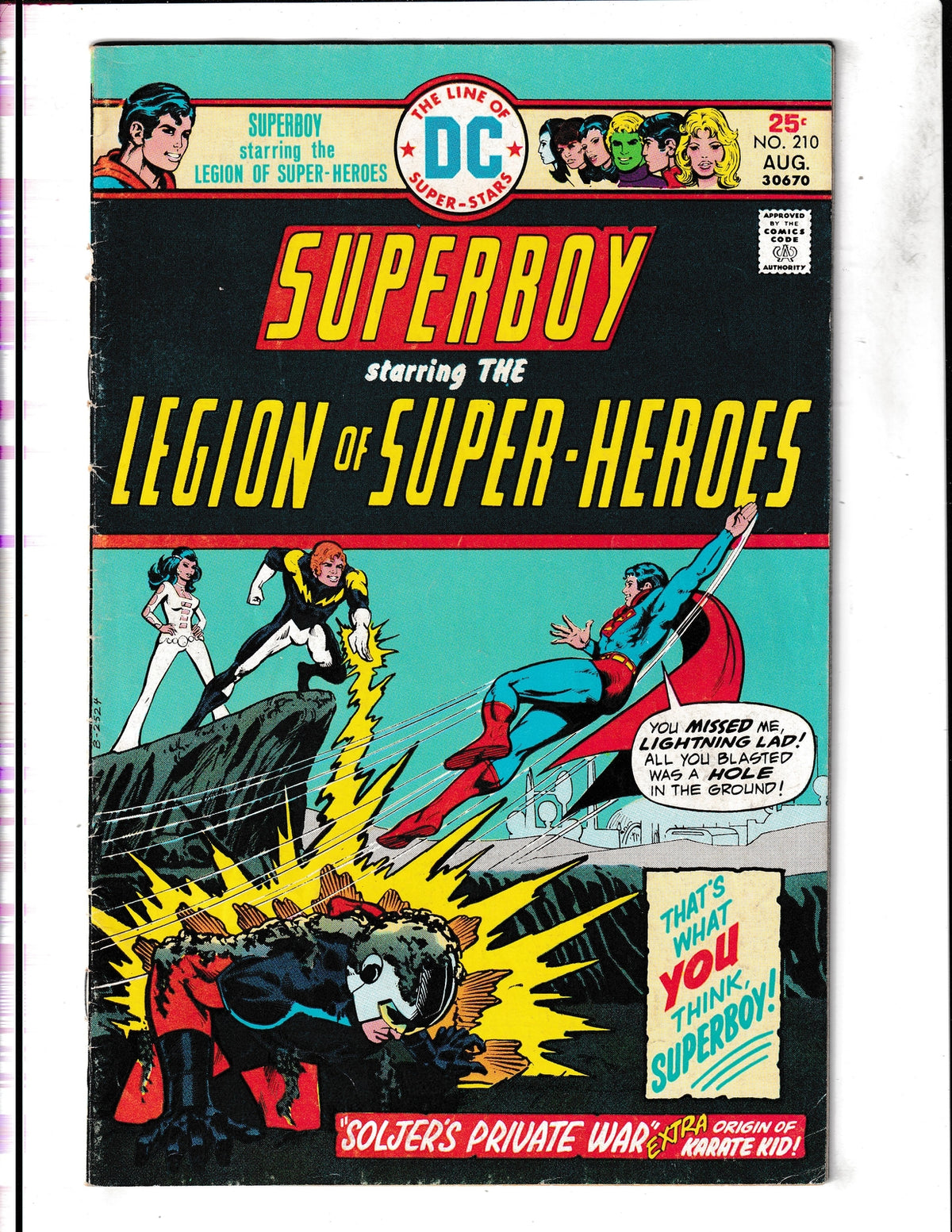 Superboy #210 (1975) Starring Legion of Super-Heroes DC Comics