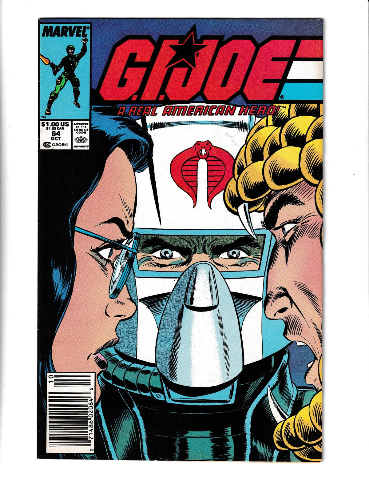 G.I. Joe A Real American Hero #64 (1987) 1st App of Payload Marvel Comics