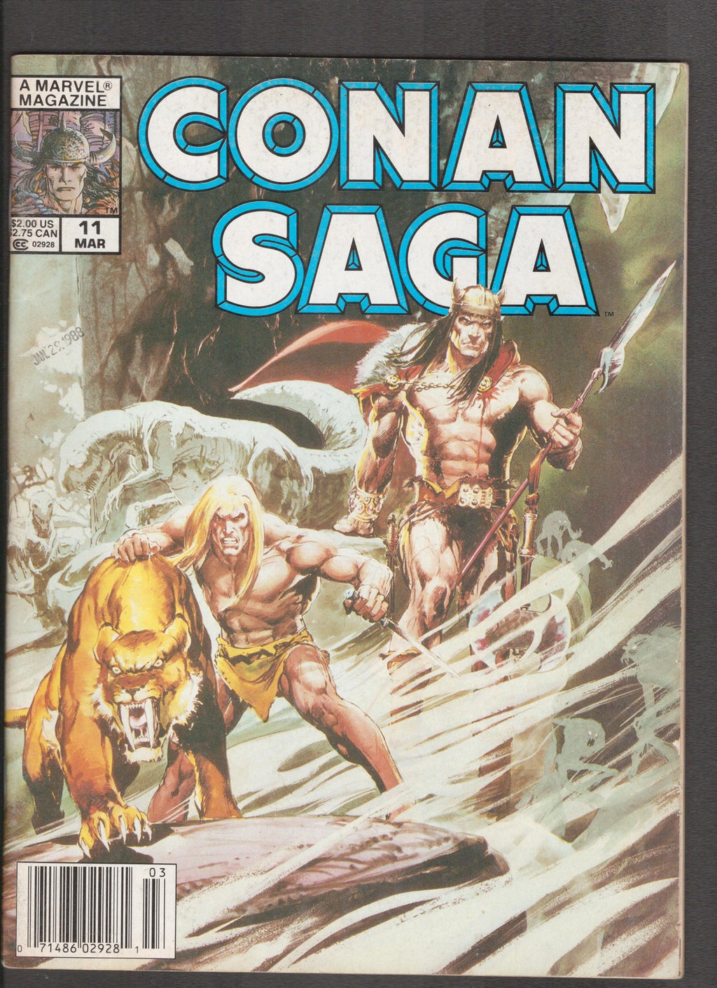 Conan Saga #11 (1988) Neal Adams, John Buscema Marvel Comics