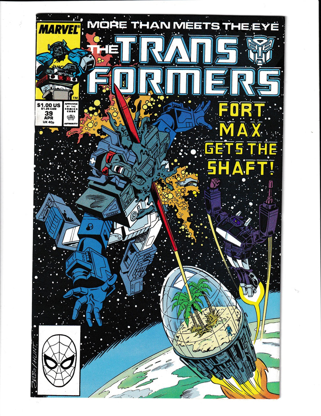 Transformers #39 (1988) Delbo Art Marvel Comics