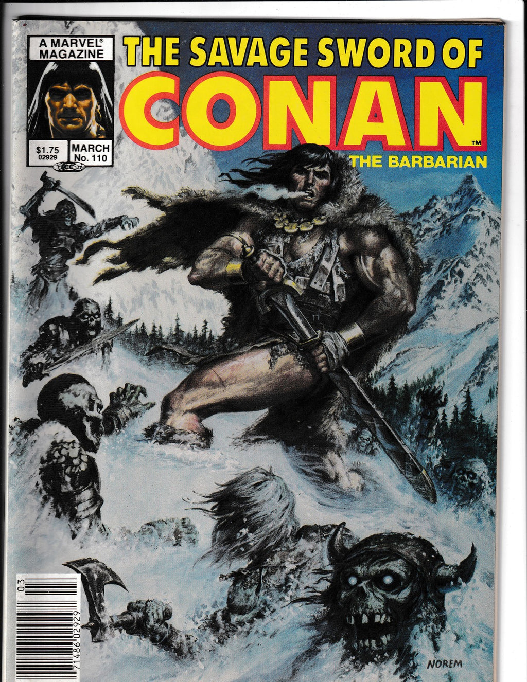 Savage Sword of Conan #110 (1985) Marvel Comics
