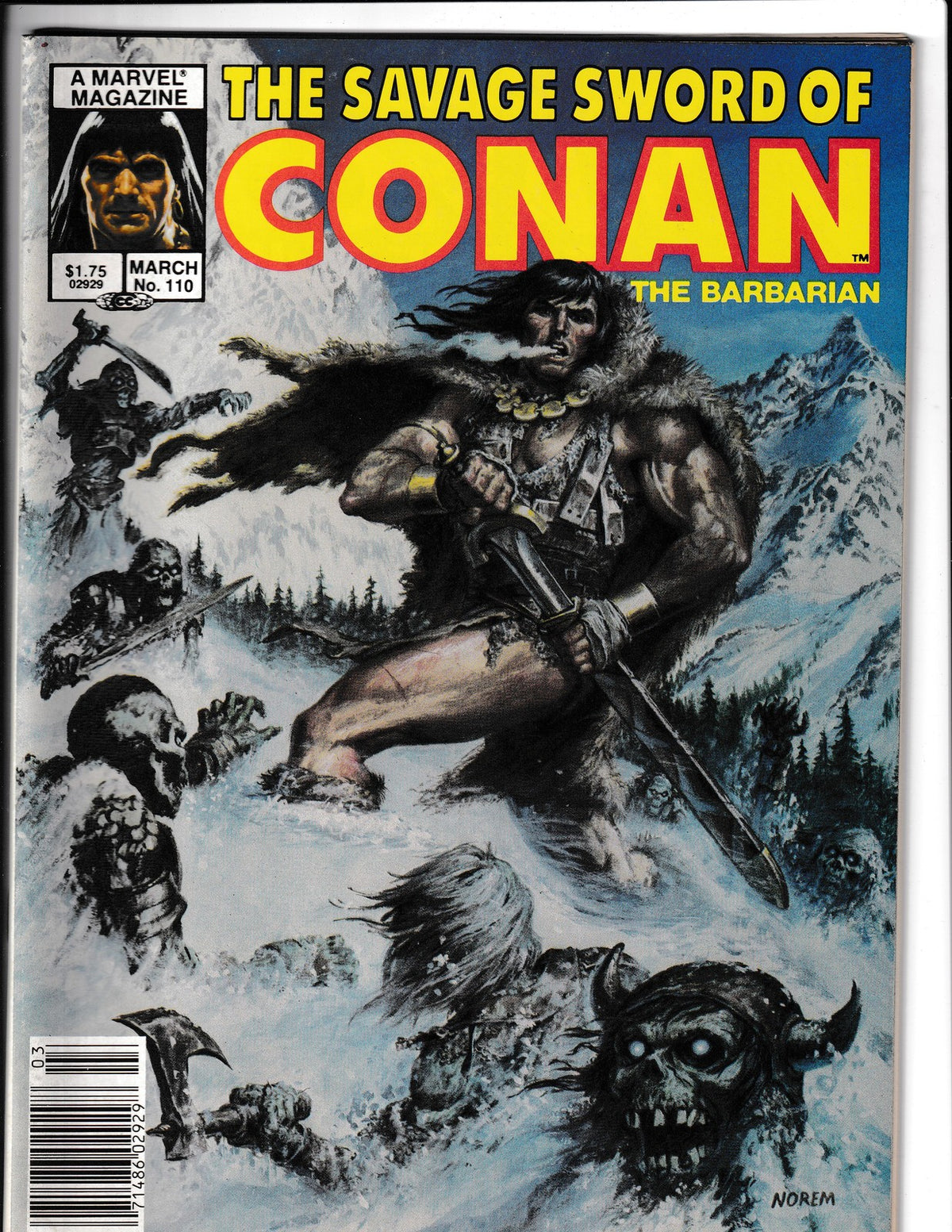 Savage Sword of Conan #110 (1985) Marvel Comics