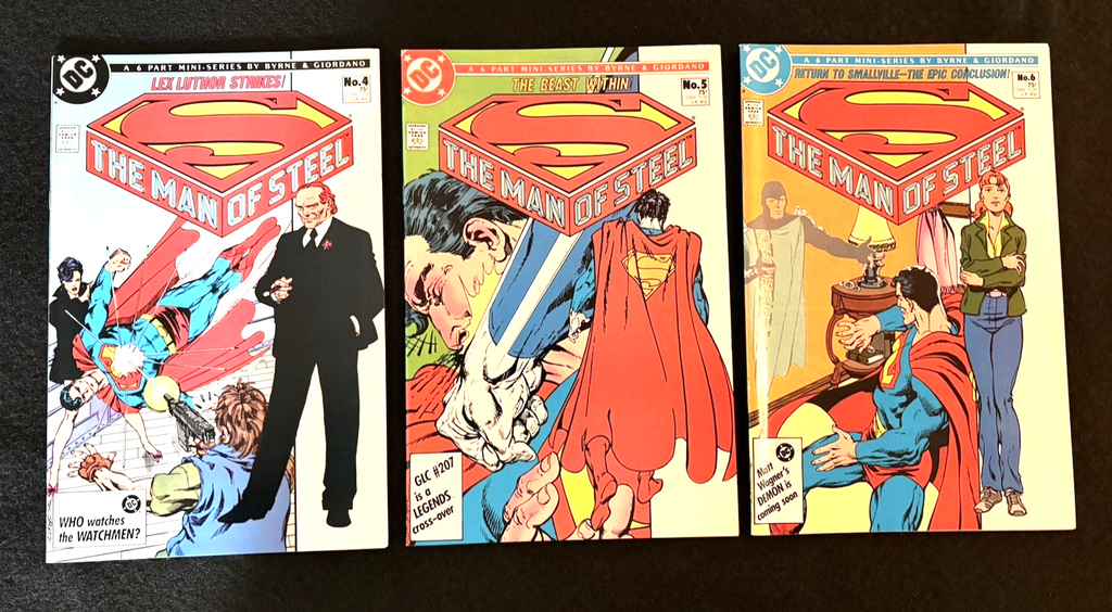 Man of Steel - Complete Set - #1-6 plus #1B Variant - John Byrne (1986) DC Comic