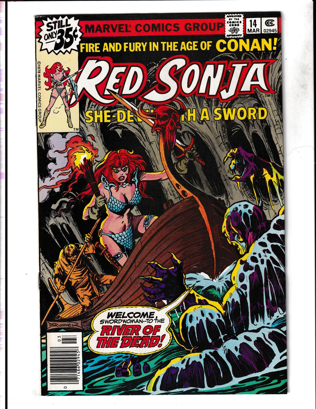 Red Sonja #14 (1979) Frank Brunner Art Marvel Comics