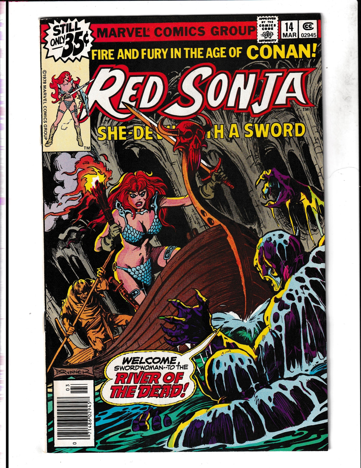 Red Sonja #14 (1979) Frank Brunner Art Marvel Comics