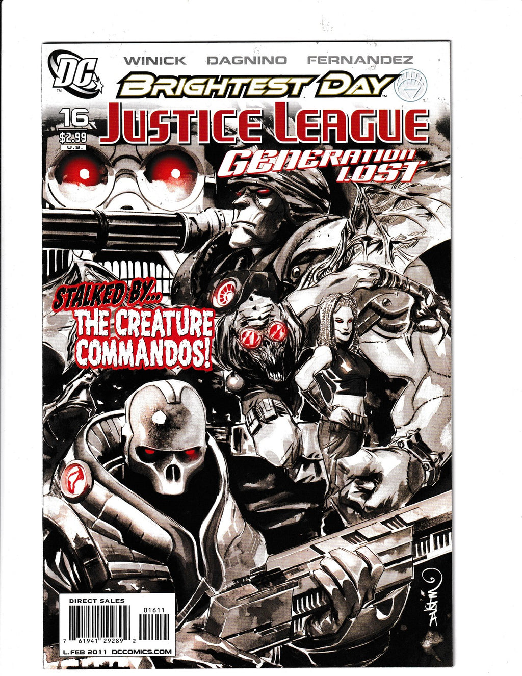 Justice League: Generation Lost #16 (2011) Creature Commandos DC Comics