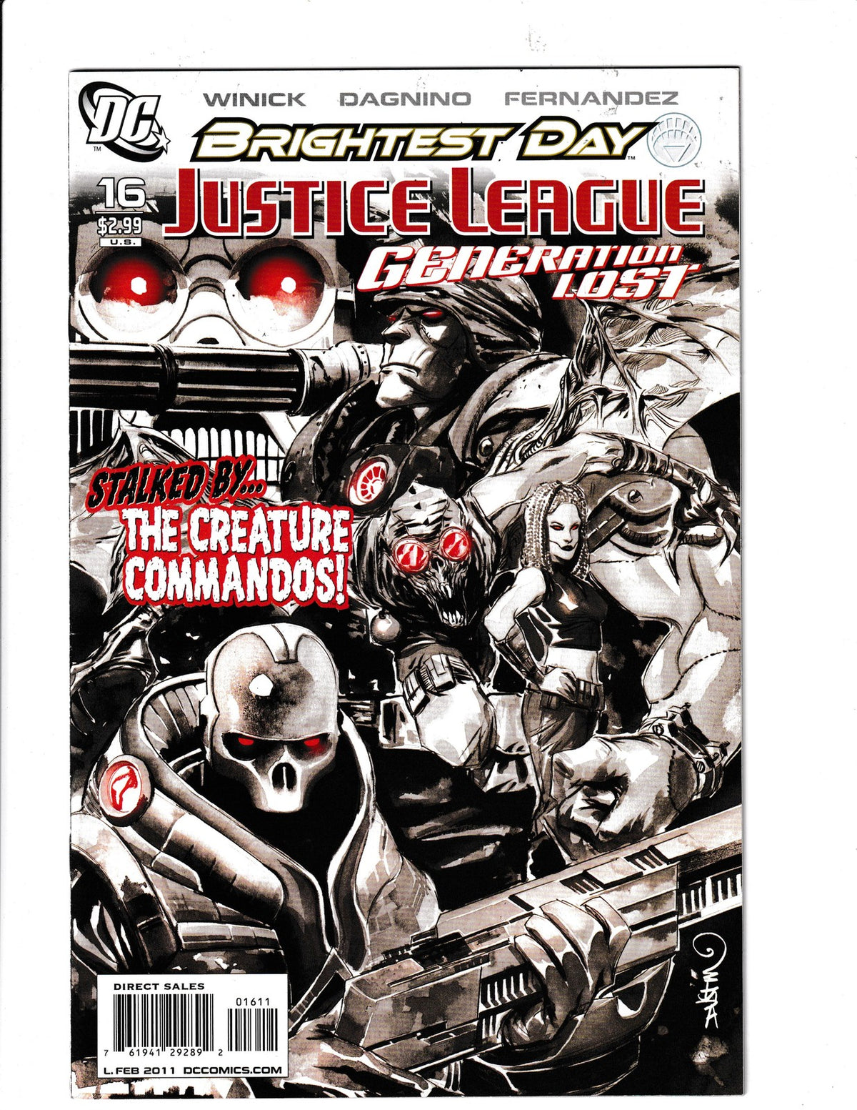 Justice League: Generation Lost #16 (2011) Creature Commandos DC Comics