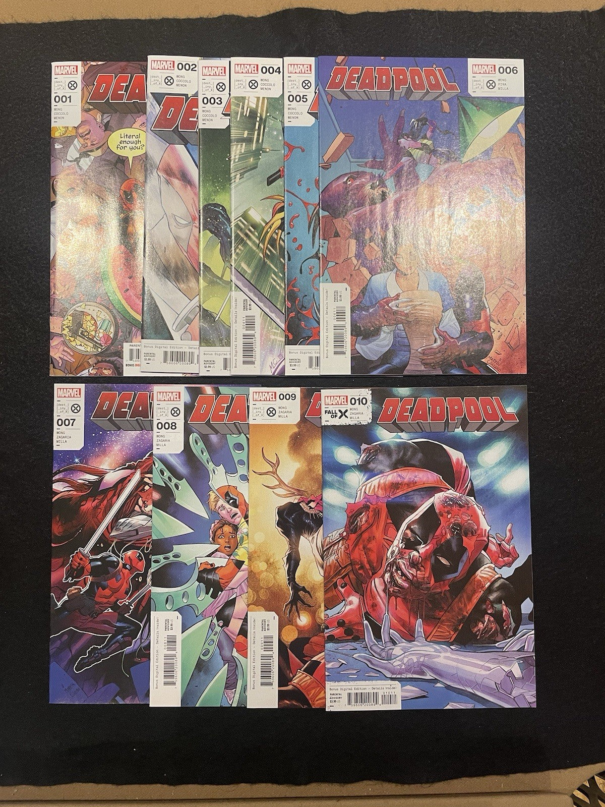 Deadpool #1-10 (2023) Complete Set - Wong, Coccolo, Menon- Marvel Comics