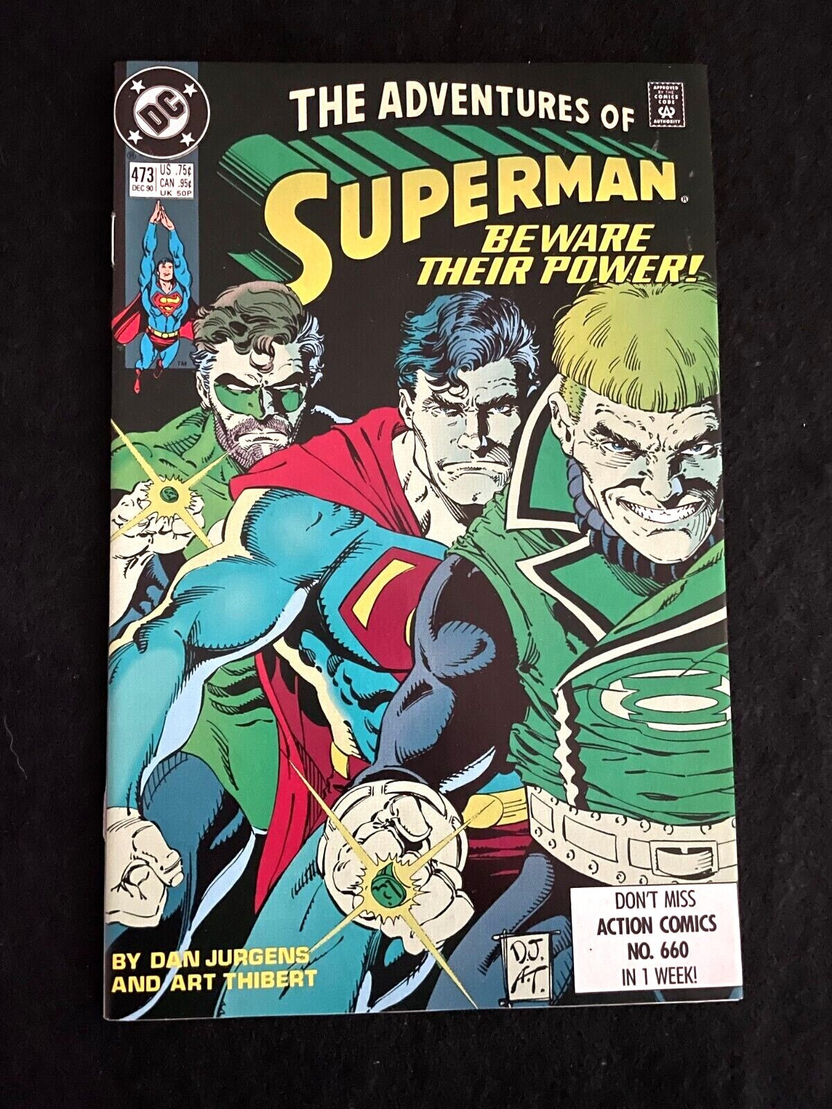 Adventure of Superman #473 1990 - HIGHER GRADE