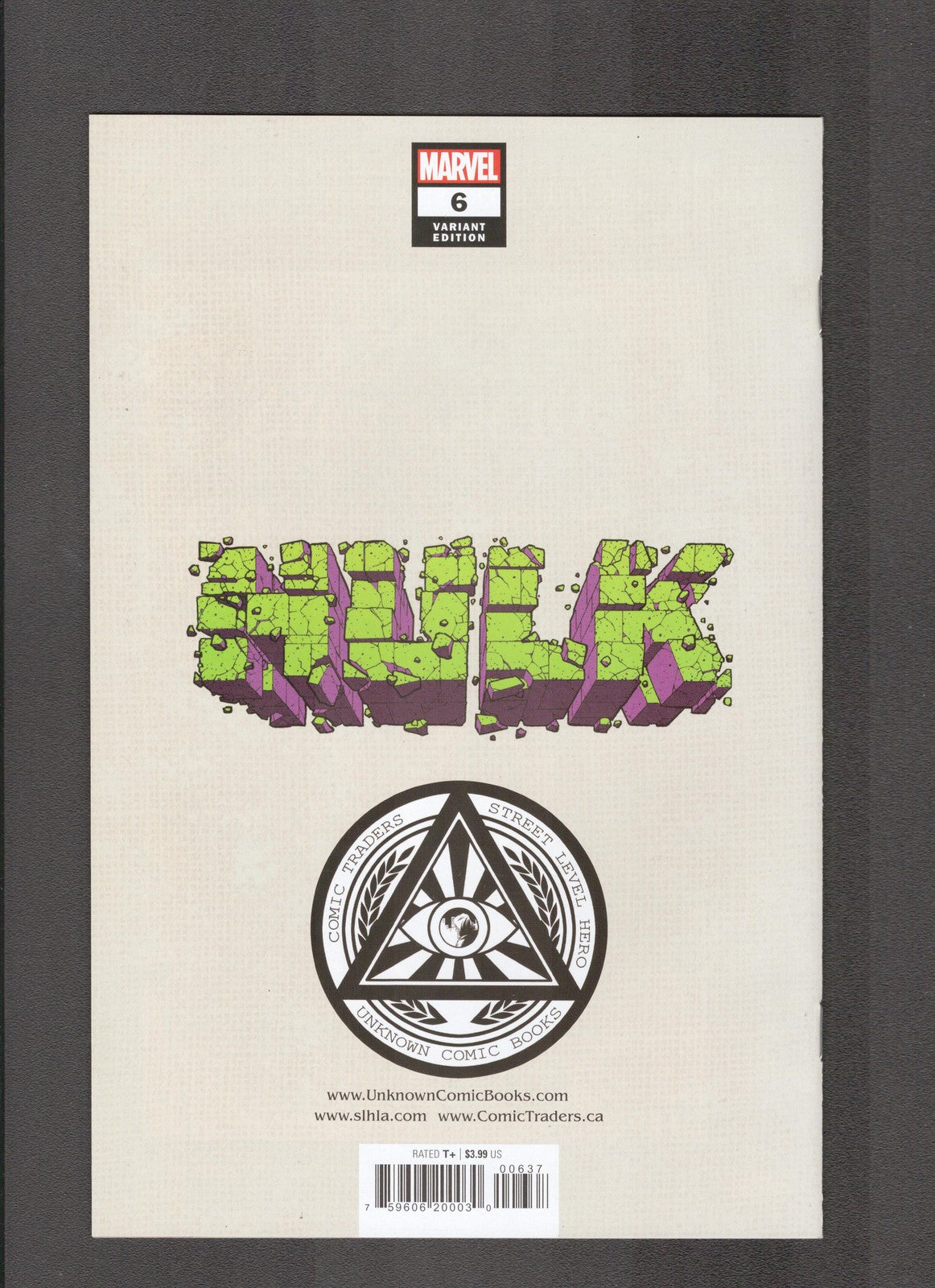 Hulk #6illum-C (2022) Will Silney Variant Marvel Comics