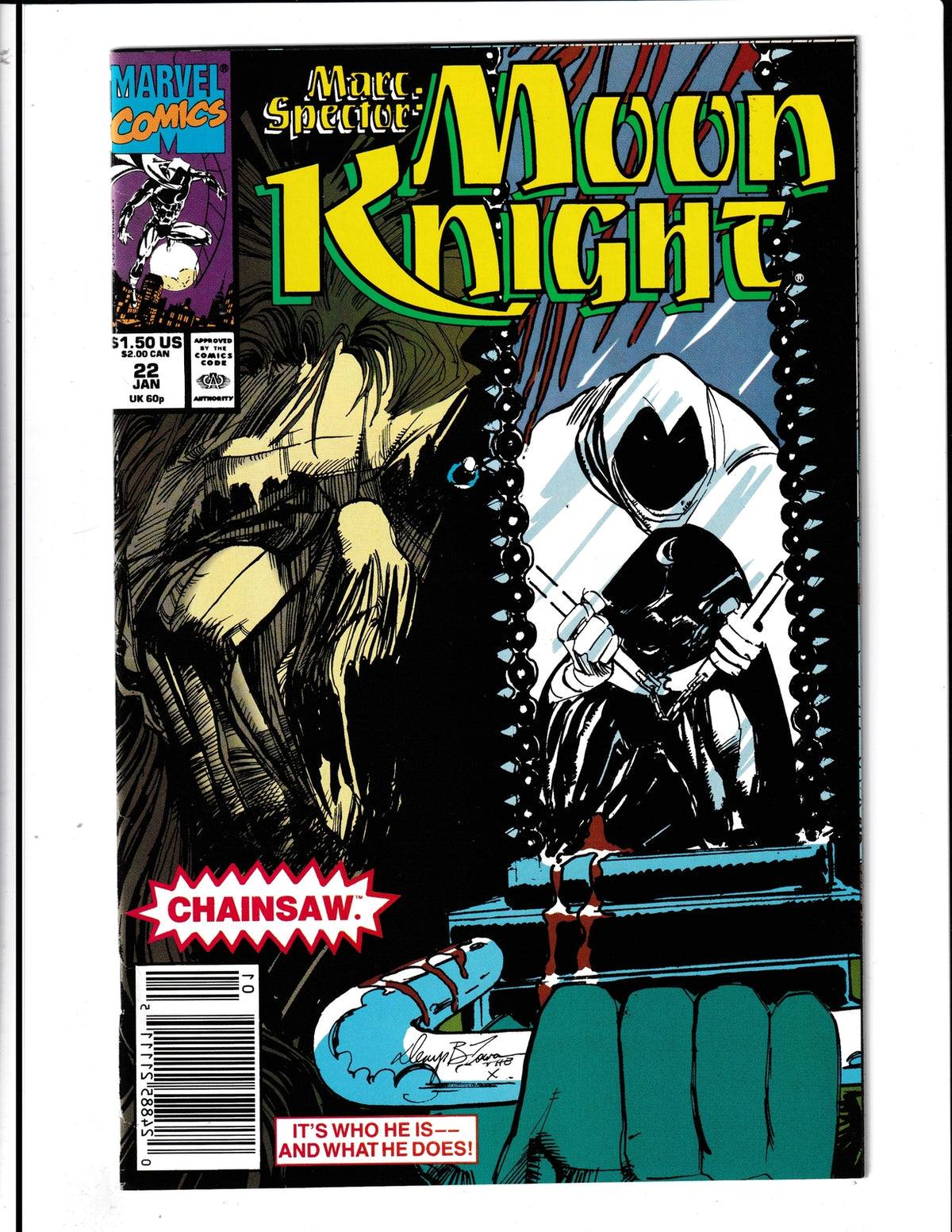 Marc Spector Moon-Knight #22 (1991) Marvel Comics