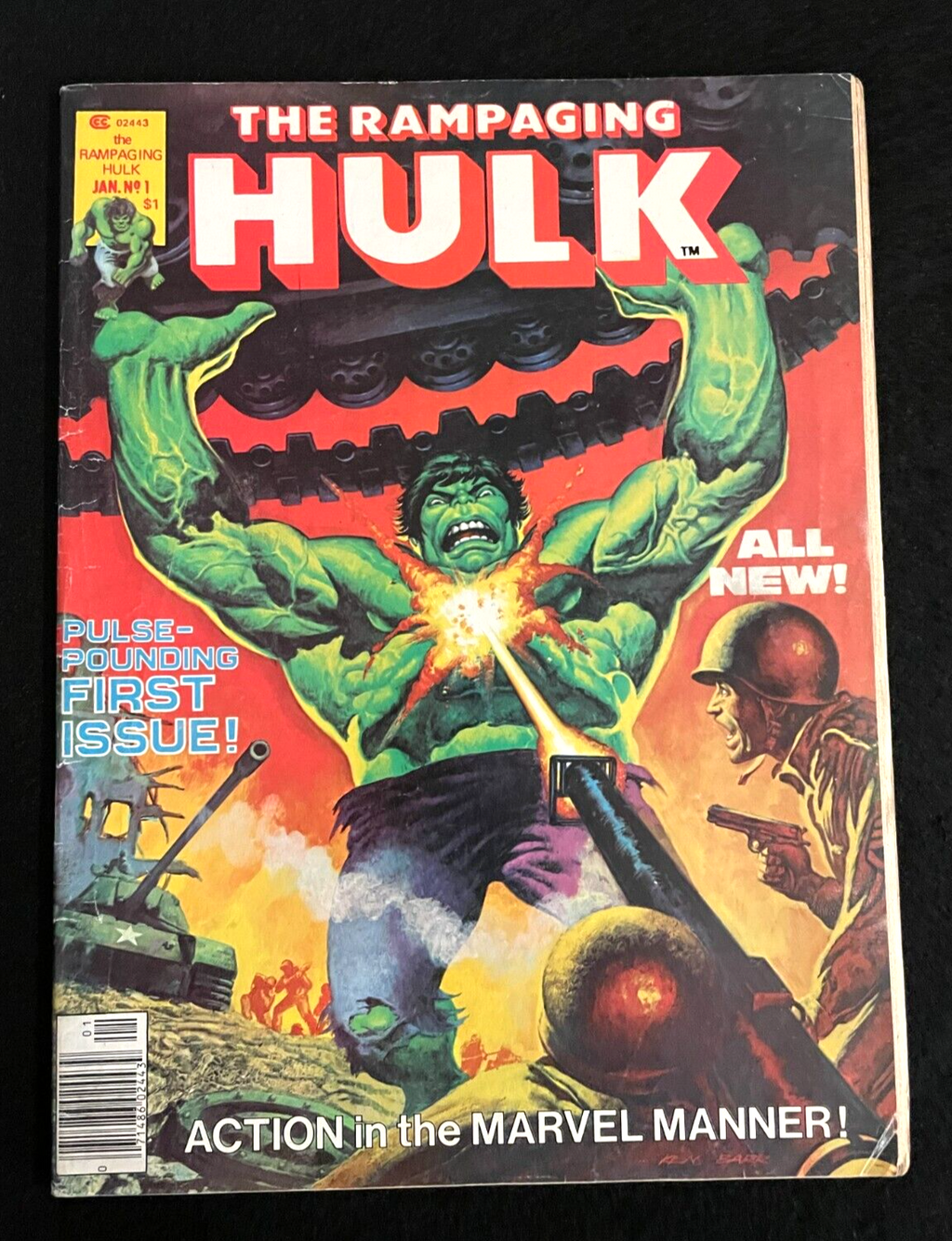 Rampaging Hulk #1 1977 - 1st Appearance of Killer Shrike and Bareet