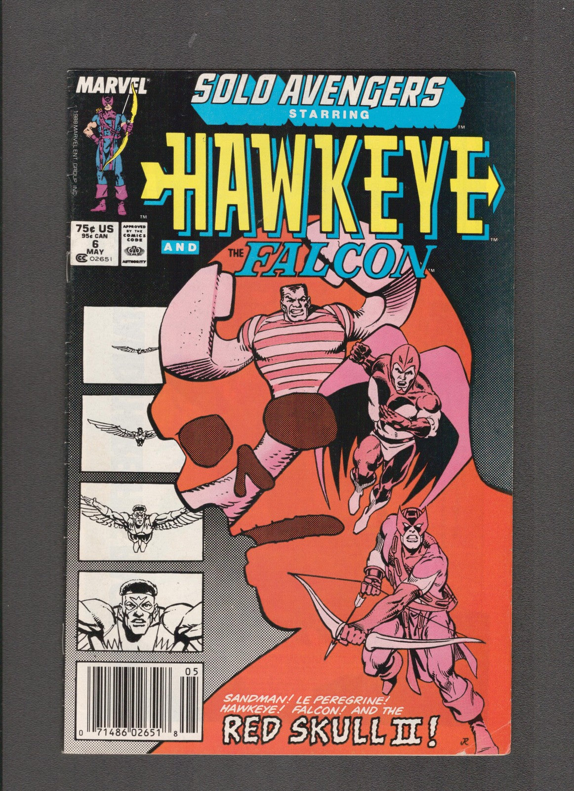 Solo Avengers #6 (1988) Hawkeye - Rubenstein Marvel Comics