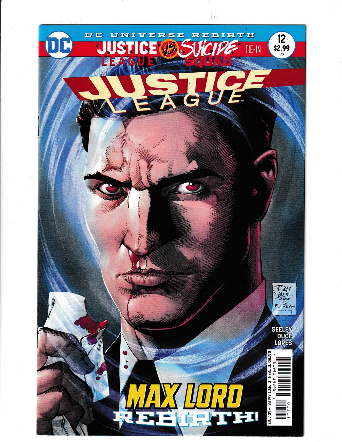 Justice League #12 (2017) Max Lord App DC Comics