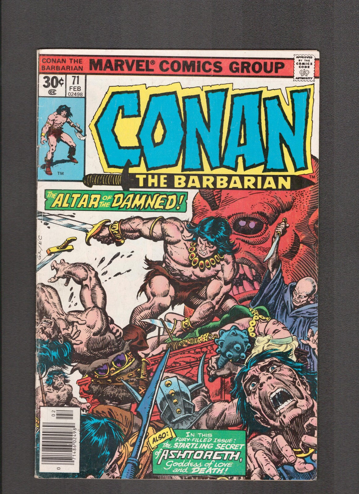 Conan the Barbarian #71 (1977) Buscema, Thomas, Kane Marvel Comics
