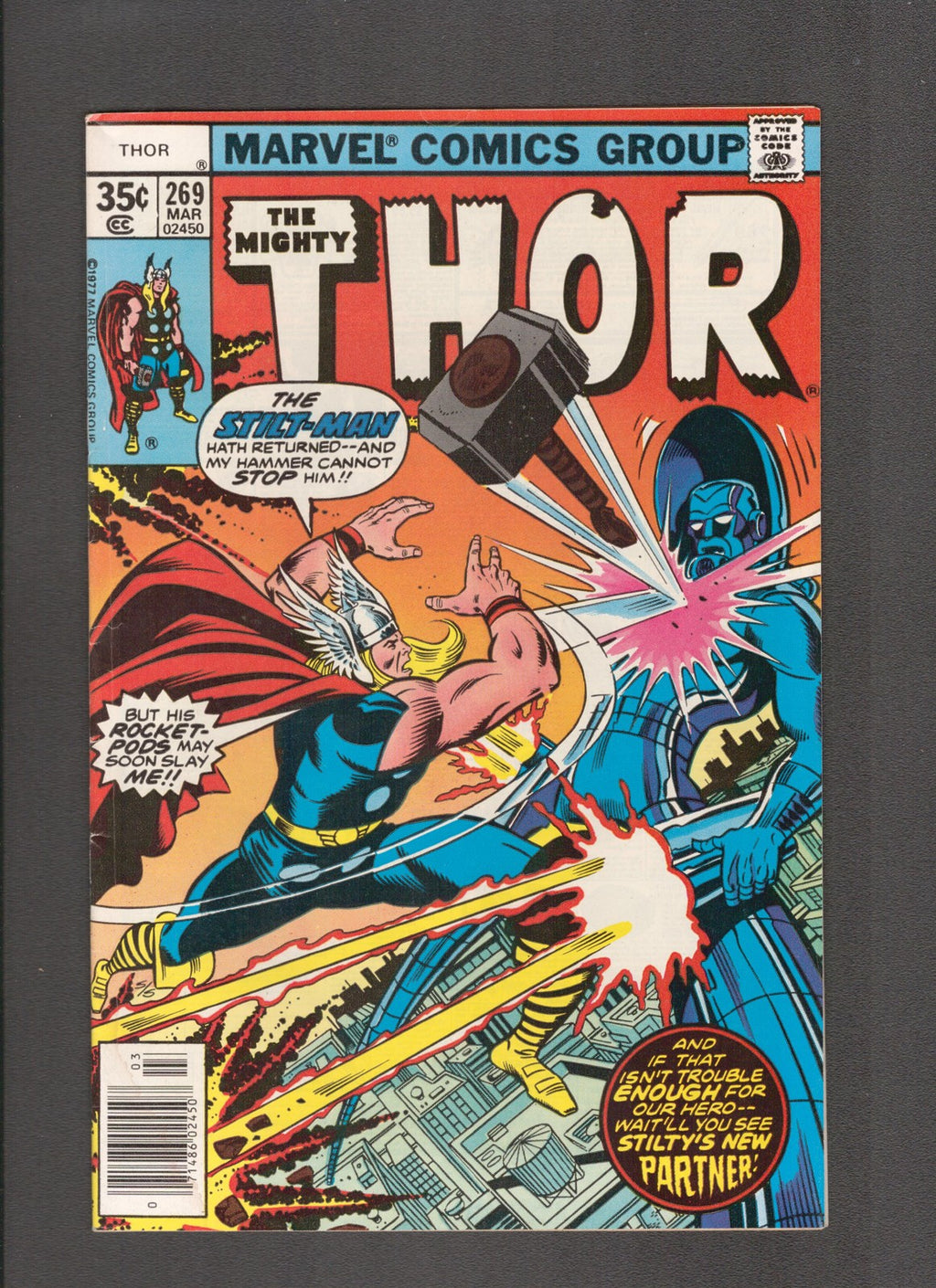 Thor #269 (1978) Walter Simonson, Tony DeZuniga Marvel Comics