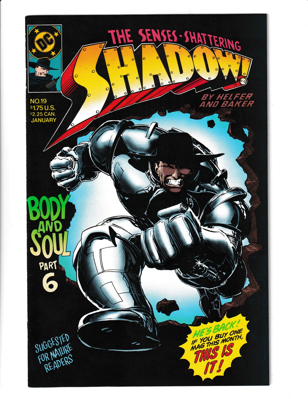 Shadow #19 (1989) Higher GradeDC Comics